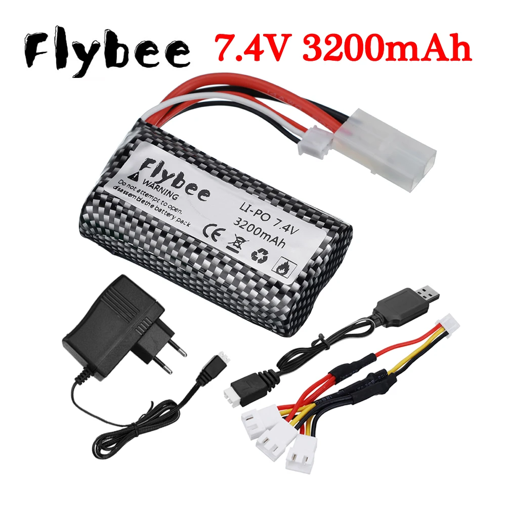 7.4V 3200mAh Li-ion Batery TAMIYA Plug For remote control helicopter toys parts 7.4 V Lipo battery 18650 Toys Batera RC Car Boat 
7.4V 3200mAh Li-ion Batery TAMIYA Plug For remote control helicopter toys parts 7.4 V Lipo battery 18650 Toys Batera RC Car Boat