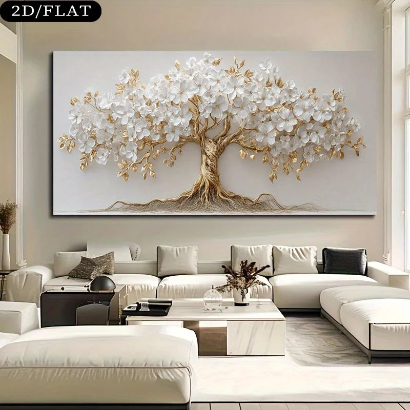 Large White Flower Nordic Tree Life Canvas Print Beige Golden Branch Plant Wall Art Poster for Modern Living Room Home Decor
Large White Flower Nordic Tree Life Canvas Print Beige Golden Branch Plant Wall Art Poster for Modern Living Room Home Decor