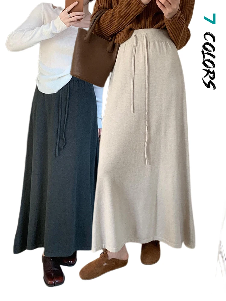 Casual Solid A-line Skirts For Women Autumn Fashion Women's High Waist Long Skirts Female Street Elastic Maxi Skirt Streetwear
Casual Solid A-line Skirts For Women Autumn Fashion Women's High Waist Long Skirts Female Street Elastic Maxi Skirt Streetwear