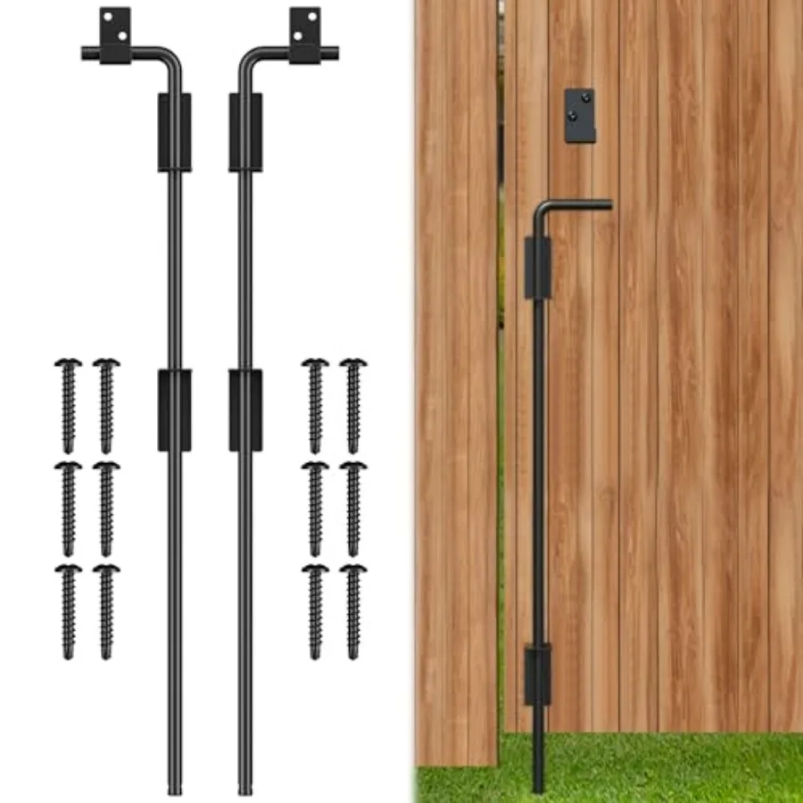 4" Cane Bolt Gate Drop Rod Heavy Duty Stopper Hardware, Gate Ground Latch for Wood Metal Vyl Gates Doors, Gate Drop P for Holdg
4" Cane Bolt Gate Drop Rod Heavy Duty Stopper Hardware, Gate Ground Latch for Wood Metal Vyl Gates Doors, Gate Drop P for Holdg