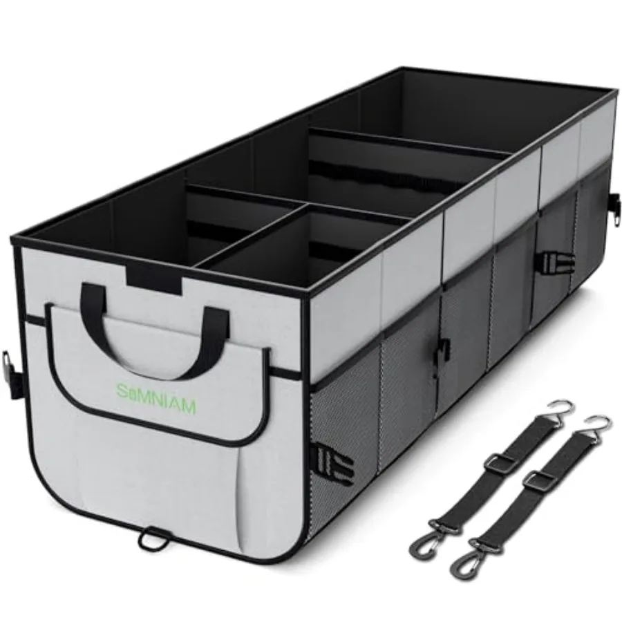 Car Trunk Organizer with Insulated Grocery Bag- 110L High Capacity Car Storage Box, with 4 Compartments, Reflective Strip, Cove
Car Trunk Organizer with Insulated Grocery Bag- 110L High Capacity Car Storage Box, with 4 Compartments, Reflective Strip, Cove