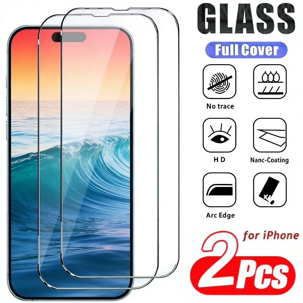 2 шт. ультрапрозрачных защитных стекол для iPhone 17, 16, 15, 14, 13 Pro Max, 12, 11 Pro, Mini, Air, 17e, 16, 15 Plus, закаленное стекло с твердостью 9H
2 шт. ультрапрозрачных защитных стекол для iPhone 17, 16, 15, 14, 13 Pro Max, 12, 11 Pro, Mini, Air, 17e, 16, 15 Plus, закаленное стекло с твердостью 9H