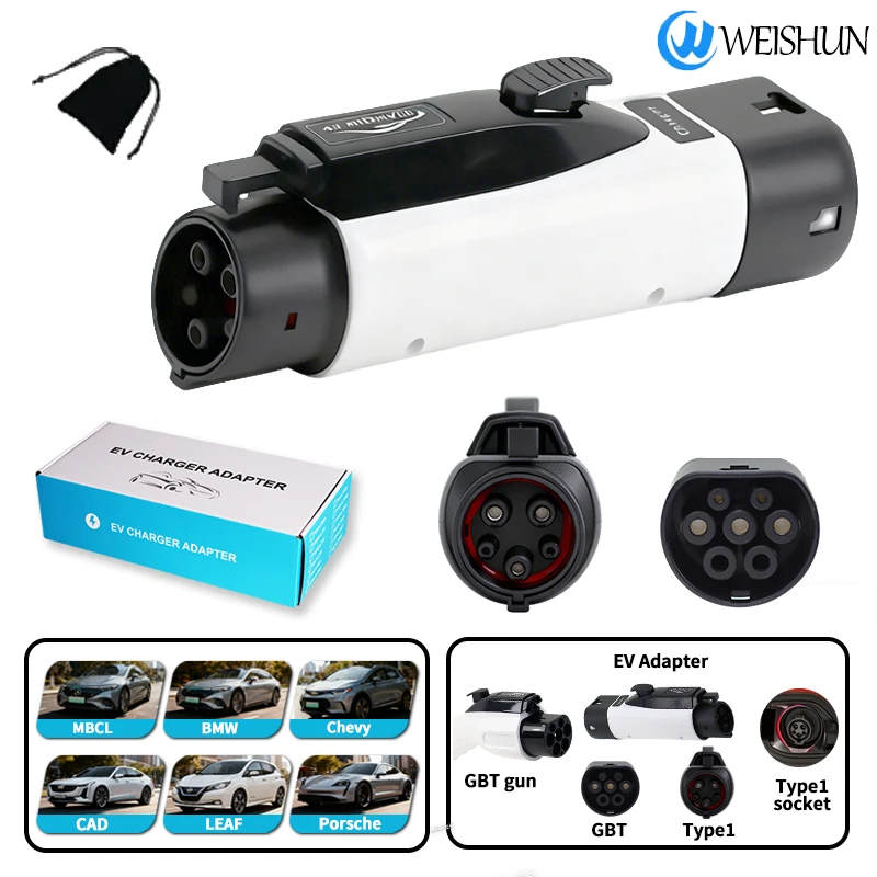 GBT TO Type1 Car Charger Adapter for GBT to Type1/J1772 EV Charger 16A 32A Electric Vehicle Charging Connector
GBT TO Type1 Car Charger Adapter for GBT to Type1/J1772 EV Charger 16A 32A Electric Vehicle Charging Connector