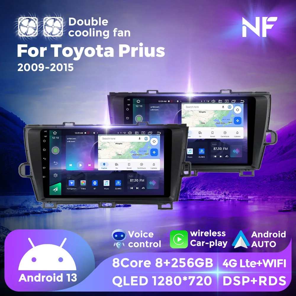 For Toyota Prius 2009-2015 Android 13 DSP+RDS 8+256G Car GPS multimedia radio player Car-play Android AUTO 4G WIFI
For Toyota Prius 2009-2015 Android 13 DSP+RDS 8+256G Car GPS multimedia radio player Car-play Android AUTO 4G WIFI