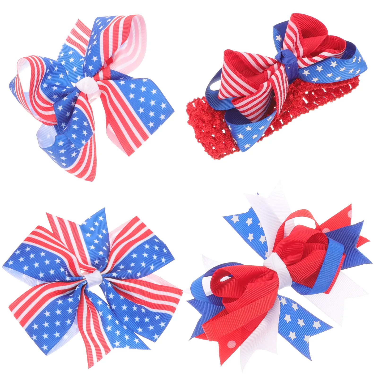 4Pcs Kids Independence Day Headdress Accessories Childrens Bow Pins Independence Day Headband Hair Hair Clip Grips For Girls
4Pcs Kids Independence Day Headdress Accessories Childrens Bow Pins Independence Day Headband Hair Hair Clip Grips For Girls