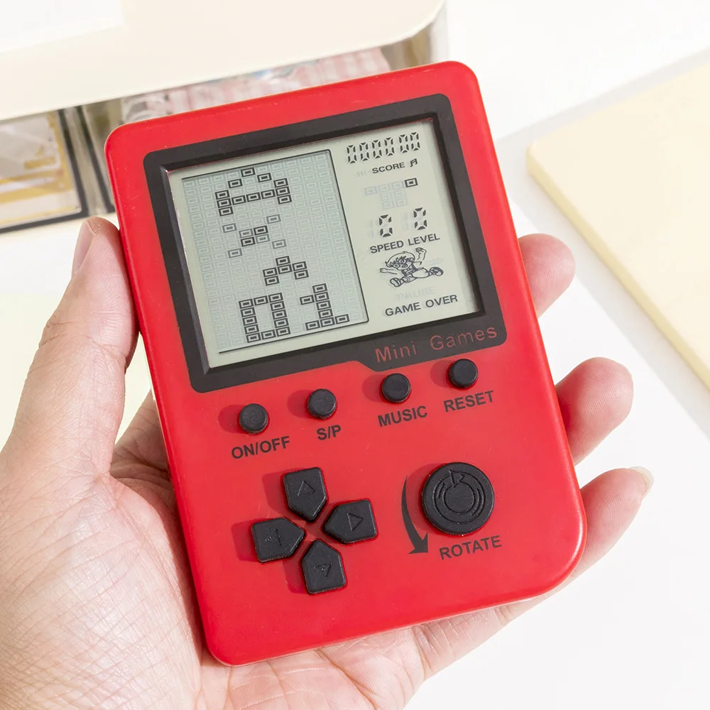 Retro Pocket Handheld Game Console Keychain Classic Tetris Electronic Game Player 26 Kinds Games Mini Kids Toy Birthday Present
Retro Pocket Handheld Game Console Keychain Classic Tetris Electronic Game Player 26 Kinds Games Mini Kids Toy Birthday Present