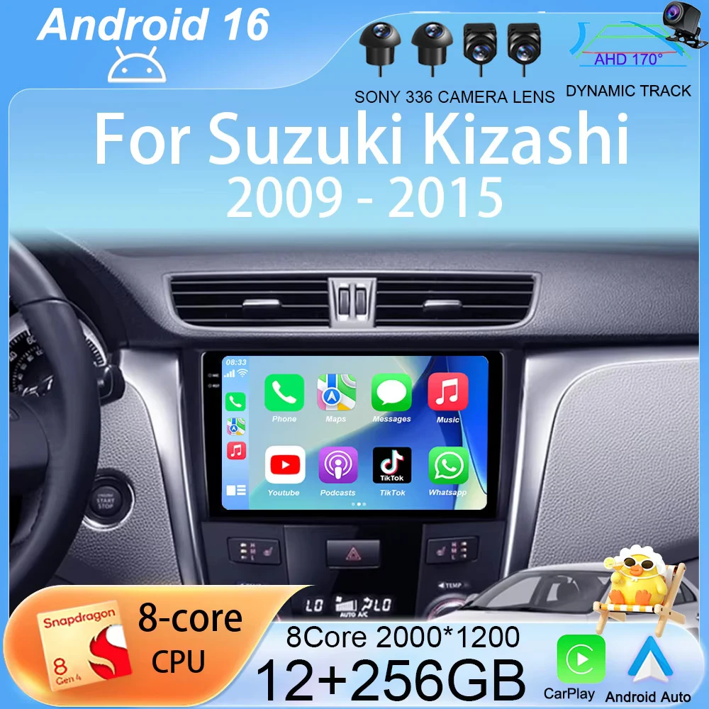Android 16 CarPlay Auto WIFI+4G For Suzuki Kizashi 2009 - 2015 Car Radio GPS Navigation Stereo Multimedia Video Player Head Unit
Android 16 CarPlay Auto WIFI+4G For Suzuki Kizashi 2009 - 2015 Car Radio GPS Navigation Stereo Multimedia Video Player Head Unit