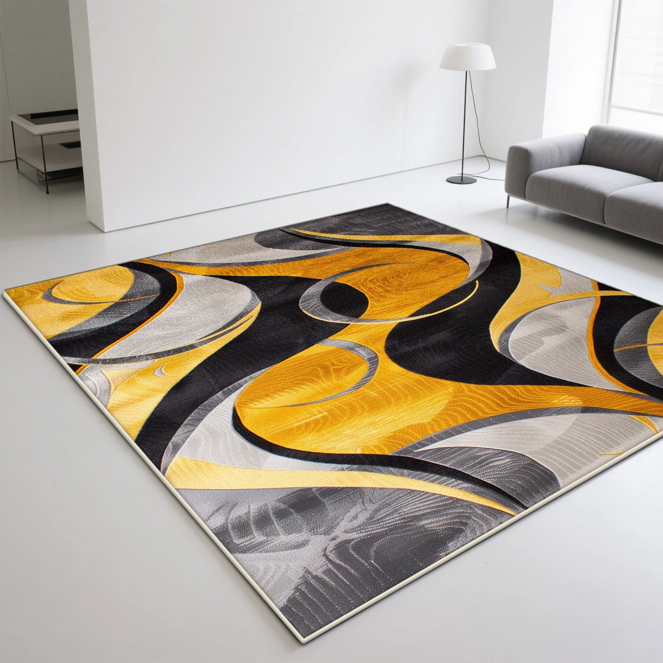 Yellow Black Modern Carpet Living Room Non-slip Decoration Home Abstract Style Large Room Rugs Lounge Rug Entrance Door Mat
Yellow Black Modern Carpet Living Room Non-slip Decoration Home Abstract Style Large Room Rugs Lounge Rug Entrance Door Mat