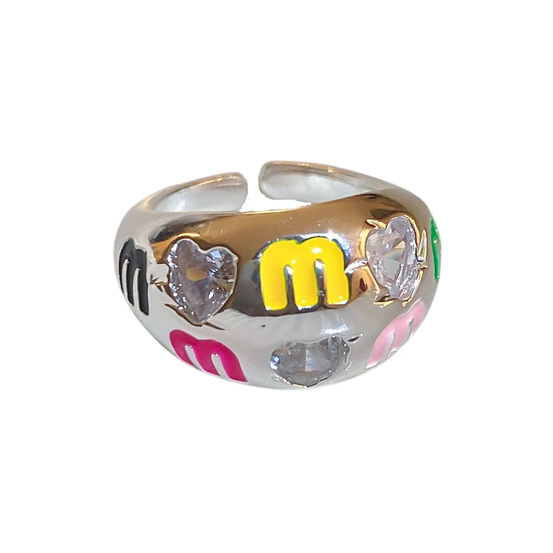*Colorful letter opening ring, minimalist and niche design, elegant and elegant ring, high-end and index finger ring
*Colorful letter opening ring, minimalist and niche design, elegant and elegant ring, high-end and index finger ring