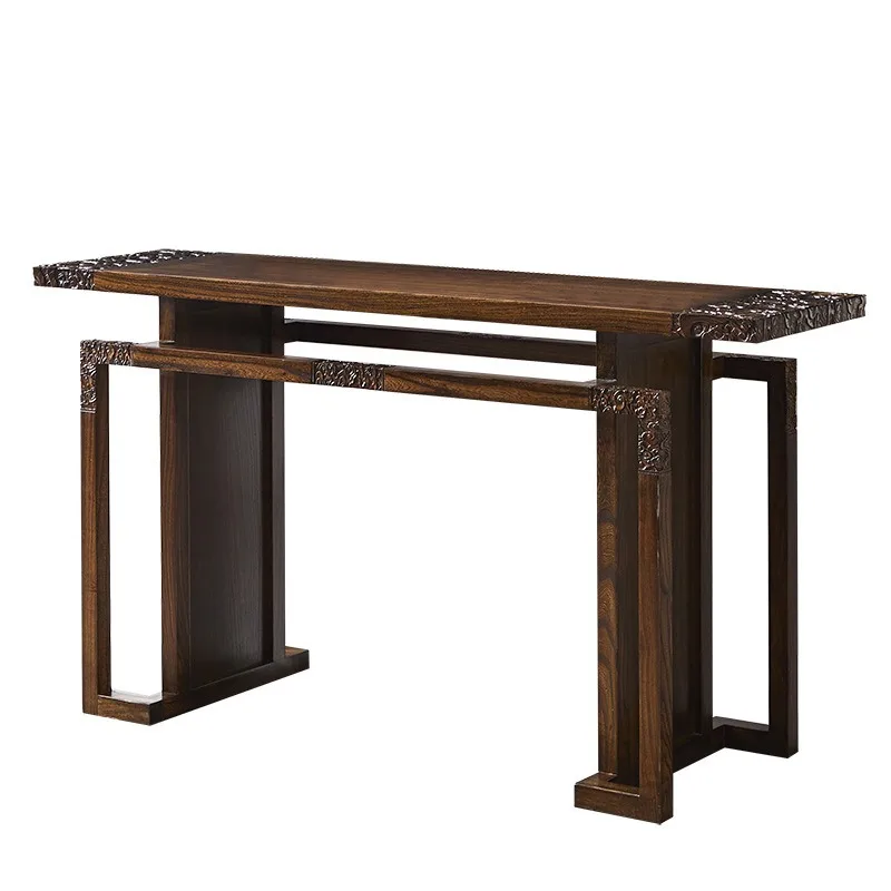 New Chinese-style table auspicious cloud carved table old elm wood table
New Chinese-style table auspicious cloud carved table old elm wood table