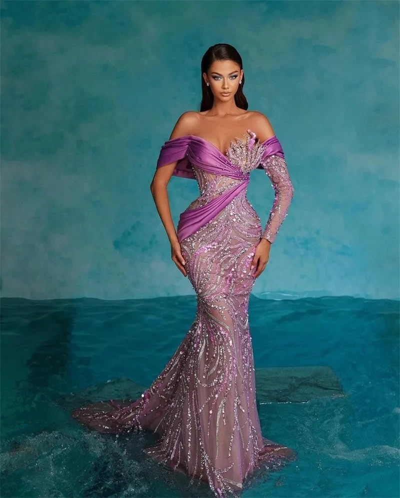 Elegant Crystal Beaded Mermaid Evening Dresses Detachable Train Sleeveless Prom Gowns Custom Made Formal Occasions Dresses
Elegant Crystal Beaded Mermaid Evening Dresses Detachable Train Sleeveless Prom Gowns Custom Made Formal Occasions Dresses