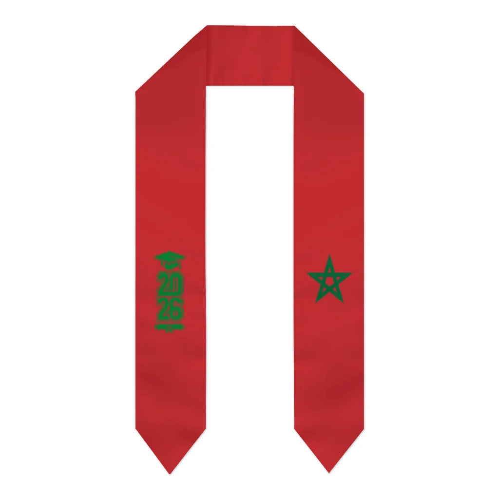 Class of 2026 Morocco Flag Scarf Graduation Sash Stole International Study Abroad Adult Unisex Party Accessory Top Print
Class of 2026 Morocco Flag Scarf Graduation Sash Stole International Study Abroad Adult Unisex Party Accessory Top Print
