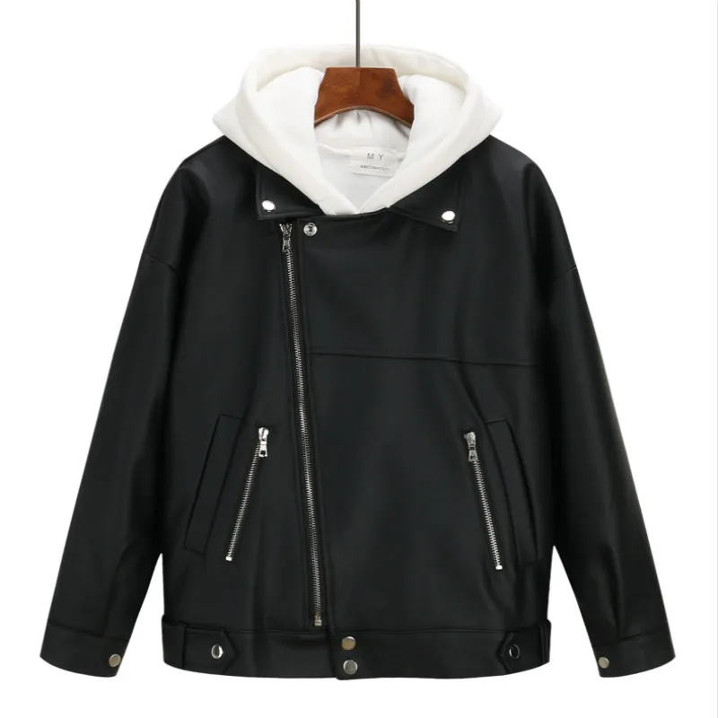 Women's Autumn Winter Black Solid Korean Style Casual Zipper Coats Plus Cotton Faux Leather Jacket Turn Down Collar Outerwear
Women's Autumn Winter Black Solid Korean Style Casual Zipper Coats Plus Cotton Faux Leather Jacket Turn Down Collar Outerwear