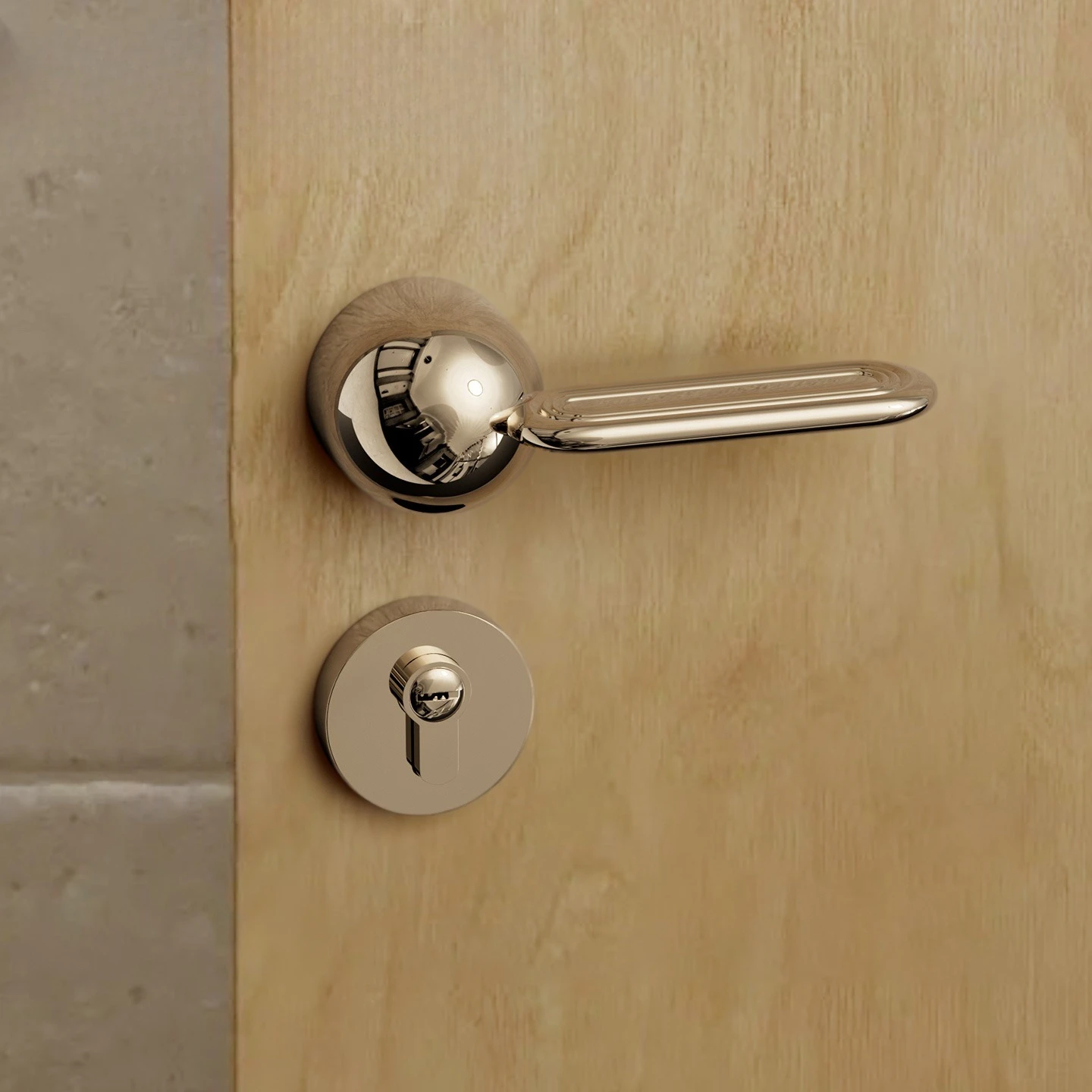 Titanium Silver Silent Magnetic Lock Indoor Door Lock Minimalist Personalized Lock Door Handle
Titanium Silver Silent Magnetic Lock Indoor Door Lock Minimalist Personalized Lock Door Handle