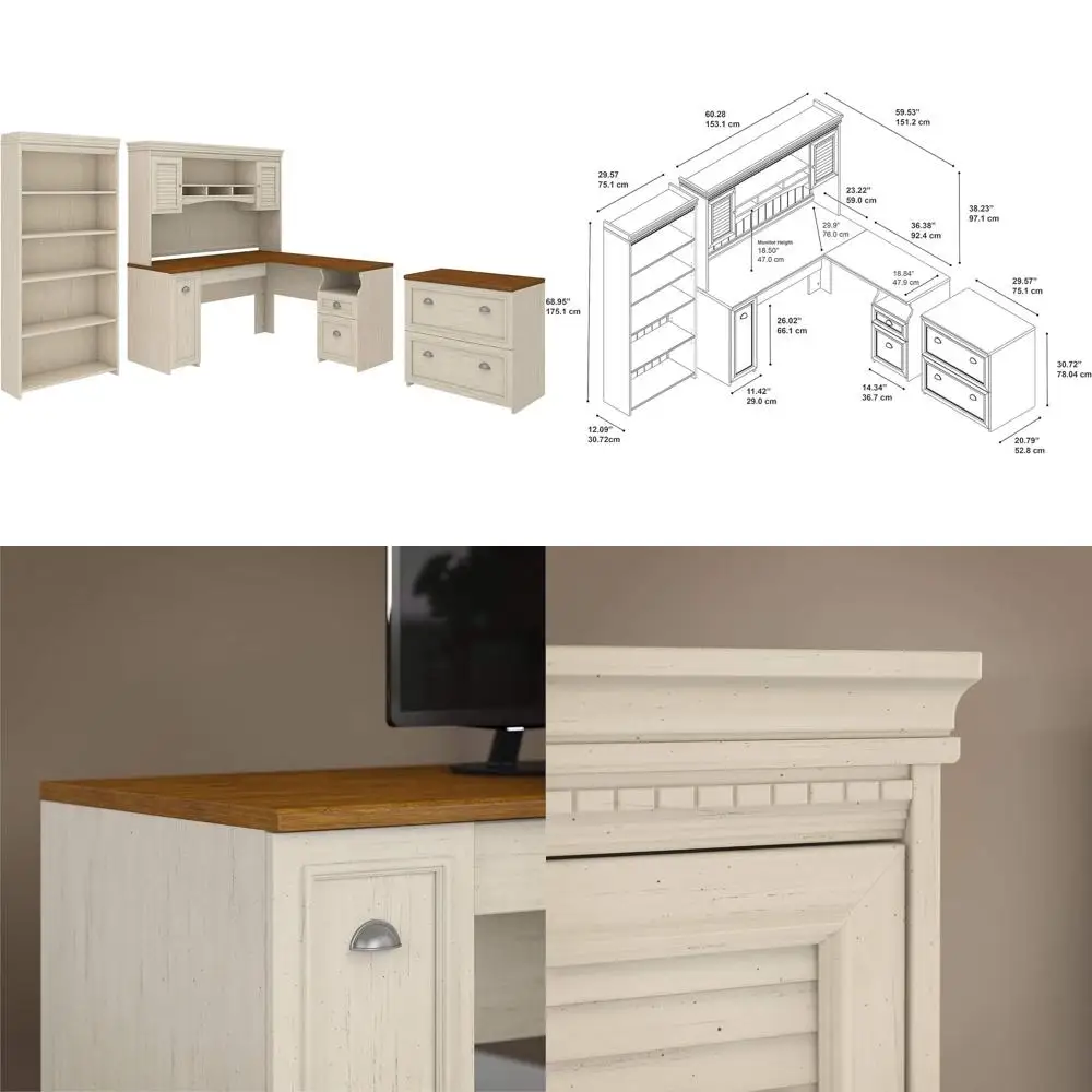 Угловой стол с навесной секцией, 5-ярусным книжным шкафом и боковым шкафом для документов | Коллекция Airview | Компьютерный стол 60x60x69 с книжной полкой
Угловой стол с навесной секцией, 5-ярусным книжным шкафом и боковым шкафом для документов | Коллекция Airview | Компьютерный стол 60x60x69 с книжной полкой