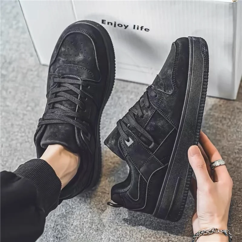 Spring Men's Breathable Shoes Korean Style Casual Sports Sneakers Fashionable All-Match Men's Footwear Comfortable round Toe
Spring Men's Breathable Shoes Korean Style Casual Sports Sneakers Fashionable All-Match Men's Footwear Comfortable round Toe