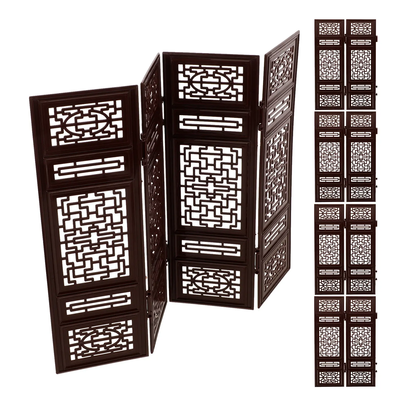 Набор из 6 миниатюрных перегородок в китайском стиле для кукольного домика, декоративная настольная панель, винтажная мебель для комнаты
Набор из 6 миниатюрных перегородок в китайском стиле для кукольного домика, декоративная настольная панель, винтажная мебель для комнаты