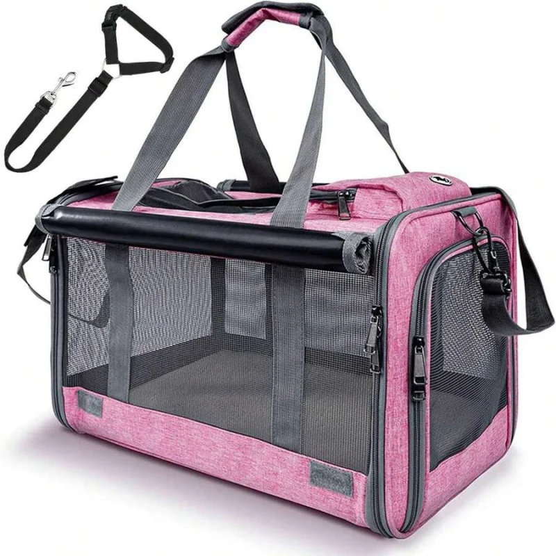 2-Pack Large Cat Carriers, Soft-Surface Pet Carriers For Dogs, Airline-Certified Travel Pet Carriers.
2-Pack Large Cat Carriers, Soft-Surface Pet Carriers For Dogs, Airline-Certified Travel Pet Carriers.