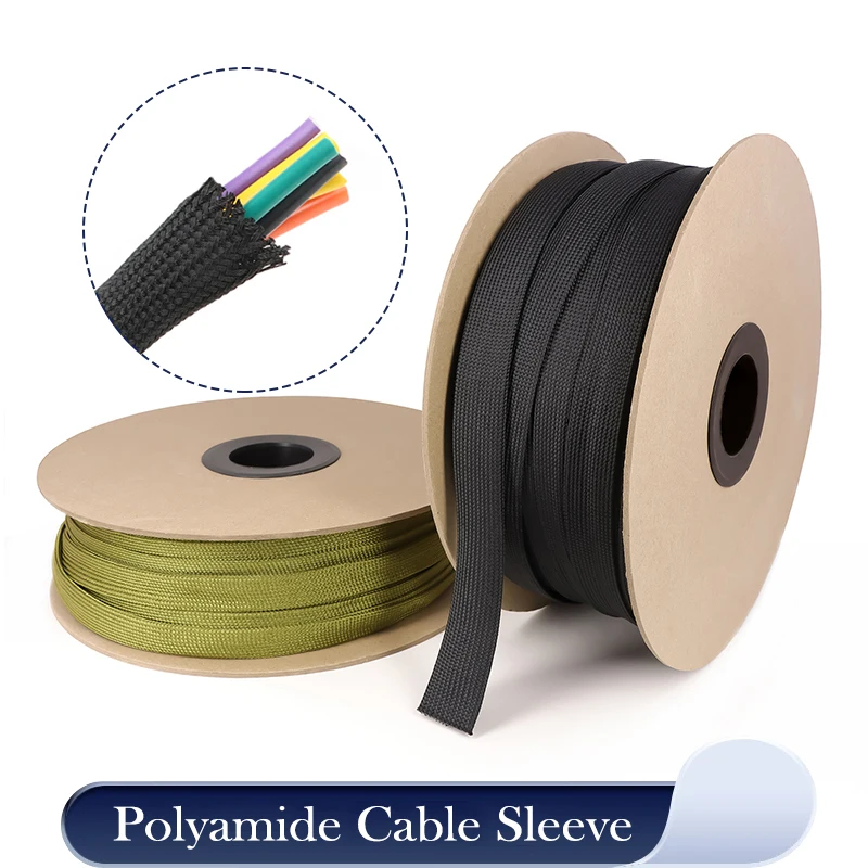 1~20meters Polyamide Braided Cable Sleeve 2.5~60mm Tight High Density Nylon Expandable Insulated Clable Sheath Wire Protection
1~20meters Polyamide Braided Cable Sleeve 2.5~60mm Tight High Density Nylon Expandable Insulated Clable Sheath Wire Protection
