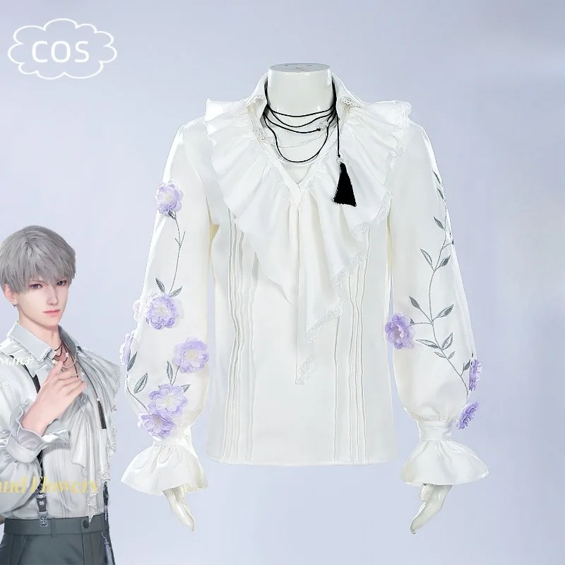 Xavier Costume Game Love and Deepspace Cosplay White Shirt Floral Print Romantic Dress Up Role Play Outfit for Men Theme Party
Xavier Costume Game Love and Deepspace Cosplay White Shirt Floral Print Romantic Dress Up Role Play Outfit for Men Theme Party