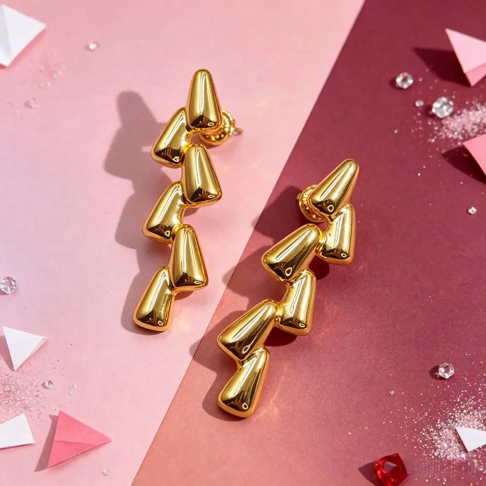 2026 Summer New Creative Ins Style Gold Silver Cone Earrings Jewelry Accessories, Party Gifts
2026 Summer New Creative Ins Style Gold Silver Cone Earrings Jewelry Accessories, Party Gifts