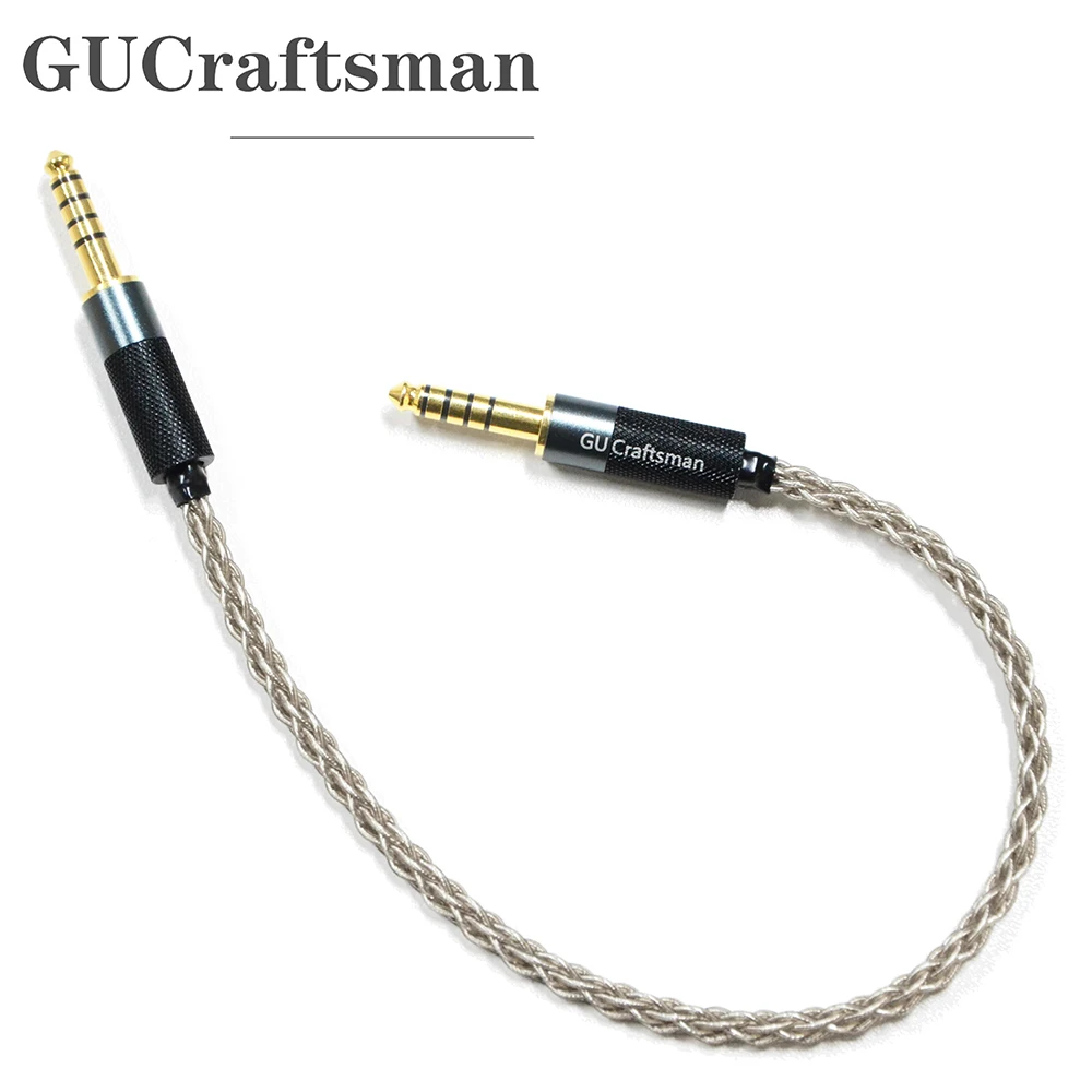 GUCraftsman 4.4mm to 4.4mm Adapter Cable 6N Single Crystal Silver Cable for Zen DAC Zen CAN Oriolus BA300S
GUCraftsman 4.4mm to 4.4mm Adapter Cable 6N Single Crystal Silver Cable for Zen DAC Zen CAN Oriolus BA300S