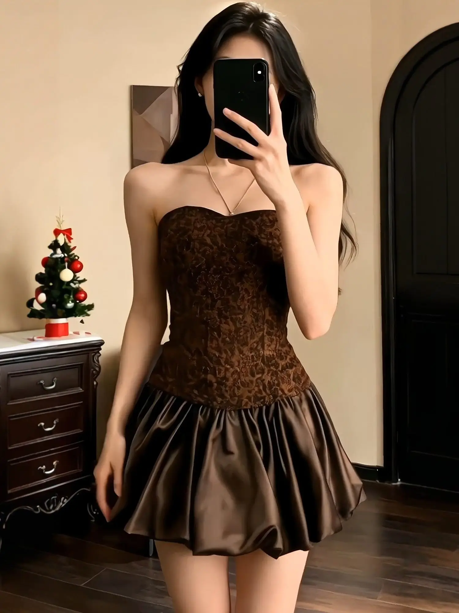 American Style Spicy Girl Retro Leopard Print Patchwork Tube Top Dress Women Spring Pure Desire Sexy Waist Cinching Slimming ...
American Style Spicy Girl Retro Leopard Print Patchwork Tube Top Dress Women Spring Pure Desire Sexy Waist Cinching Slimming ...