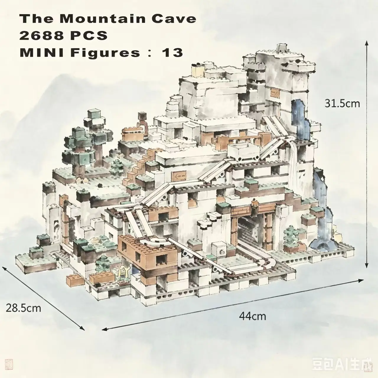 2688PCS The Building Blocks Bricks Educational Toys Compatible With The Mountain Cave Birthday Christmas Gifts 76010
2688PCS The Building Blocks Bricks Educational Toys Compatible With The Mountain Cave Birthday Christmas Gifts 76010
