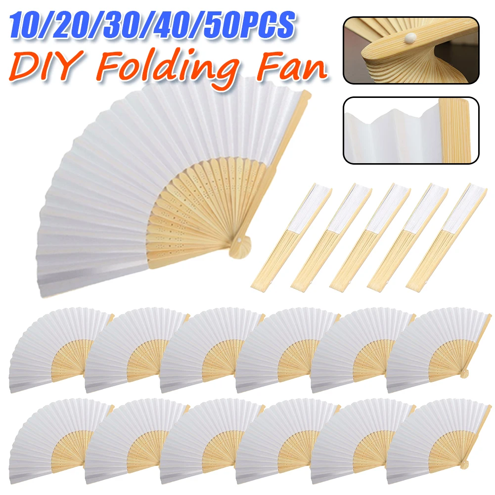 50PCS-1 Paper Bamboo Folding Fan for Adults Children's Calligraphy Painting Practice DIY Blank White Folding Fan Wedding Gifts
50PCS-1 Paper Bamboo Folding Fan for Adults Children's Calligraphy Painting Practice DIY Blank White Folding Fan Wedding Gifts