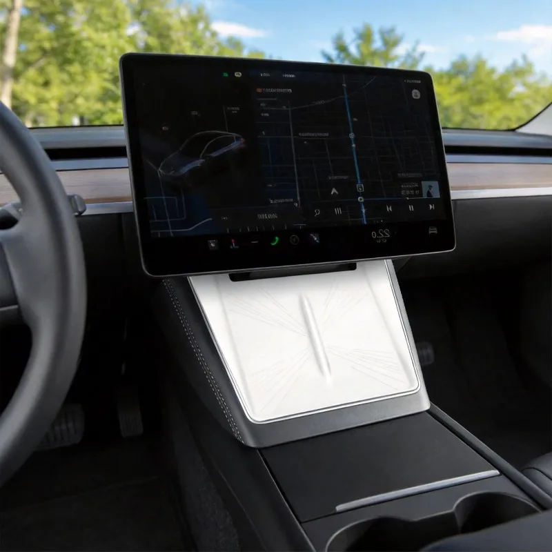 Беспроводная зарядная панель для Tesla Model Y Juniper 2025-2026, противоскользящий силиконовый коврик для центральной консоли, аксессуары для автомобилей Tesla
Беспроводная зарядная панель для Tesla Model Y Juniper 2025-2026, противоскользящий силиконовый коврик для центральной консоли, аксессуары для автомобилей Tesla