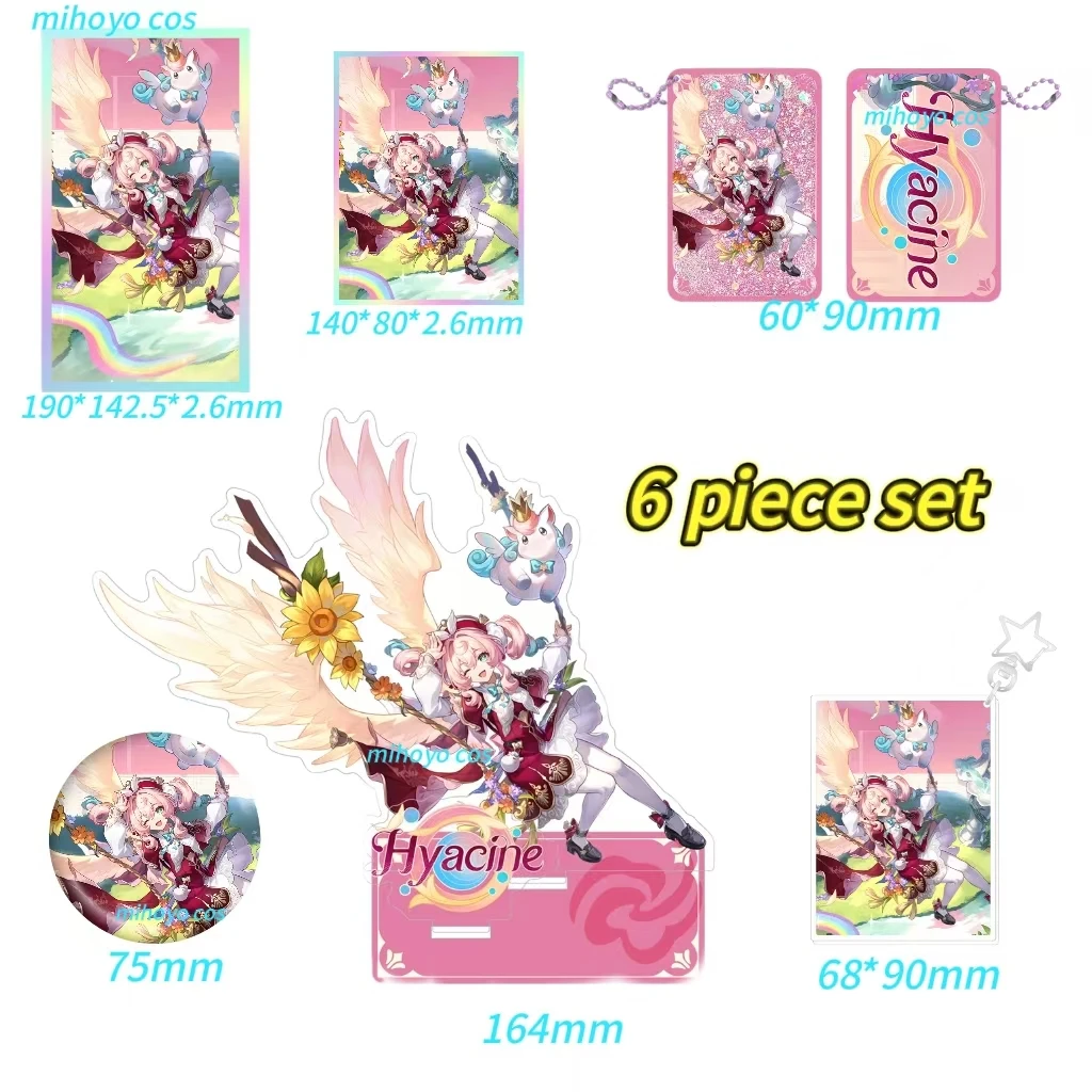 Honkai: Star Rail Hyacine character homemade acrylic humanoid standing badge, flowing sand pendant, pink series gift
Honkai: Star Rail Hyacine character homemade acrylic humanoid standing badge, flowing sand pendant, pink series gift
