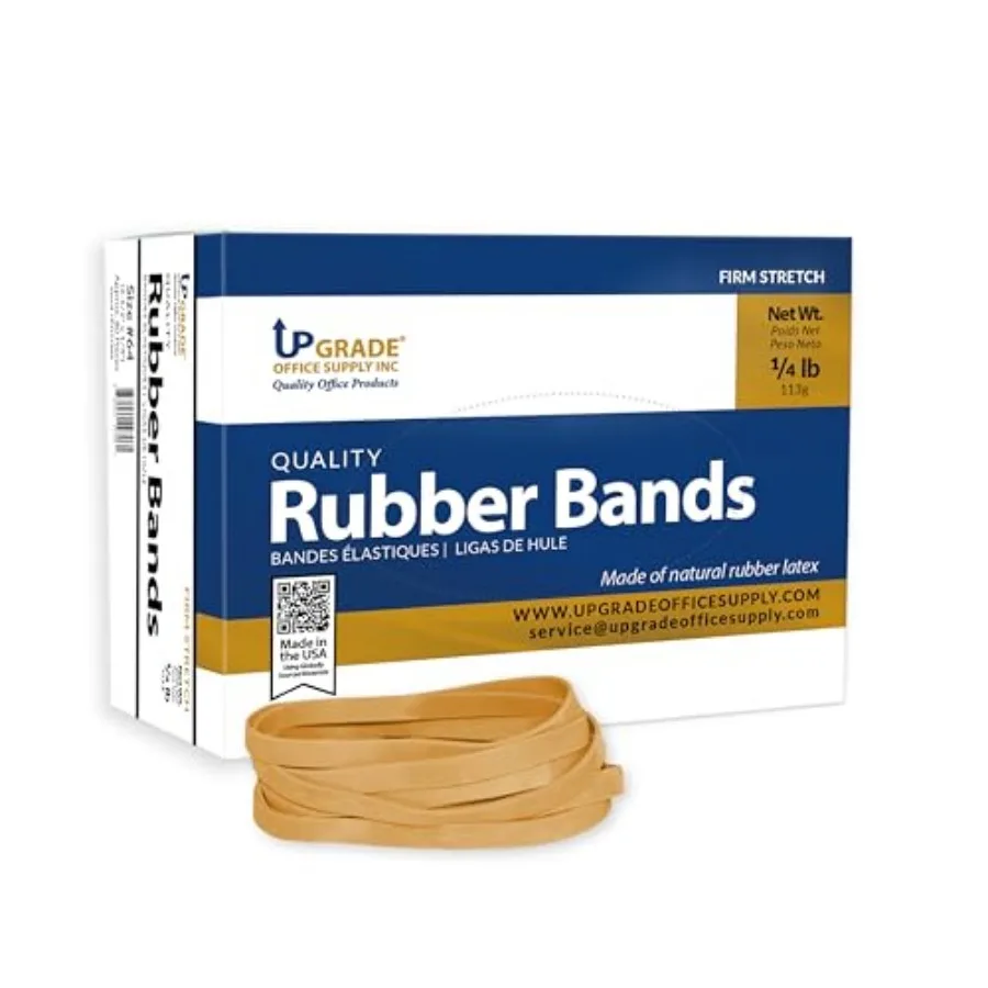 Upgrade Office Supply UPG22964 Rubber Bands, Size #64 3-1/2 in x 1/4 in,80 Bands, 1/4 lb Box, USA
Upgrade Office Supply UPG22964 Rubber Bands, Size #64 3-1/2 in x 1/4 in,80 Bands, 1/4 lb Box, USA