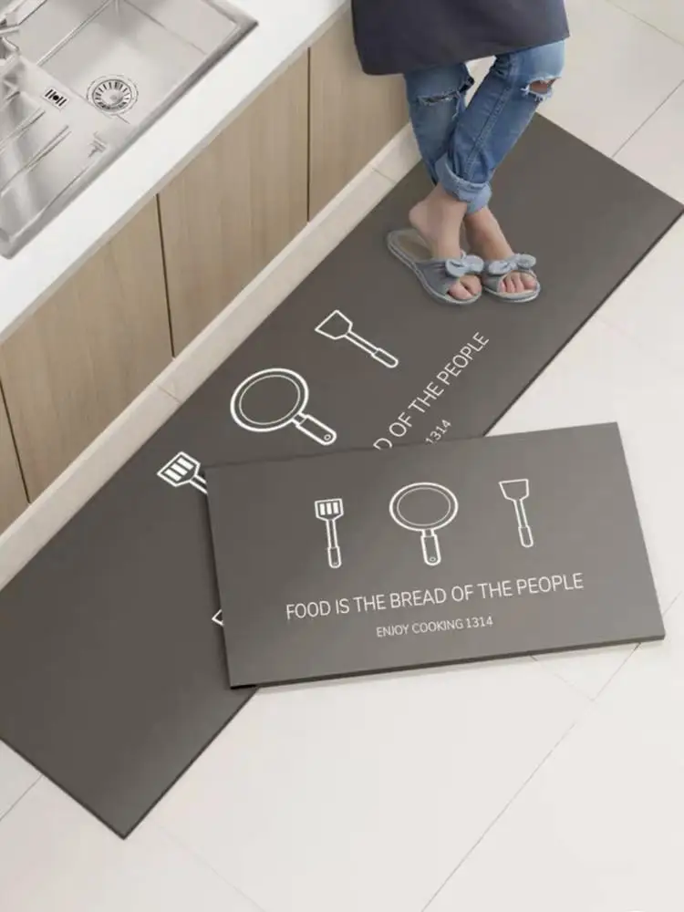 Простой напольный коврик VIKAMA для кухни, противоскользящий, водонепроницаемый, ПВХ, маслостойкий, водопоглощающий, легко чистится - украшение для дома
Простой напольный коврик VIKAMA для кухни, противоскользящий, водонепроницаемый, ПВХ, маслостойкий, водопоглощающий, легко чистится - украшение для дома