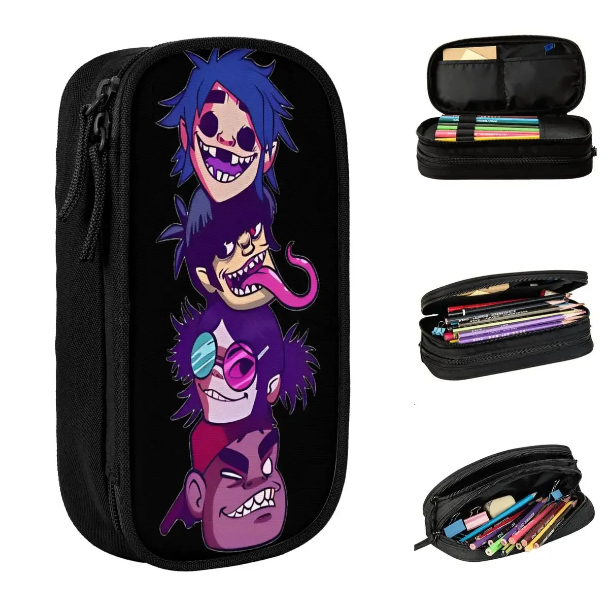 Fun Music Band Gorillaz Punk Rock Pencil Case Pencil Pouch Pen Holder for Student Large Storage Bag Students School Stationery
Fun Music Band Gorillaz Punk Rock Pencil Case Pencil Pouch Pen Holder for Student Large Storage Bag Students School Stationery