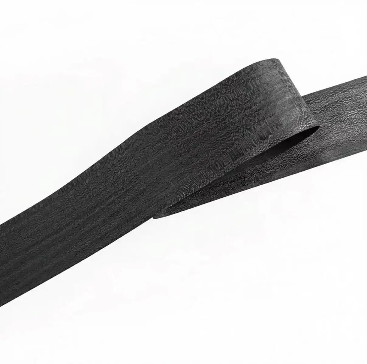 Natural dyed black ash veneer with non-woven backing, size: 2.5 m (L) × 0.2 m (W), thickness 0.2 mm.
Natural dyed black ash veneer with non-woven backing, size: 2.5 m (L) × 0.2 m (W), thickness 0.2 mm.
