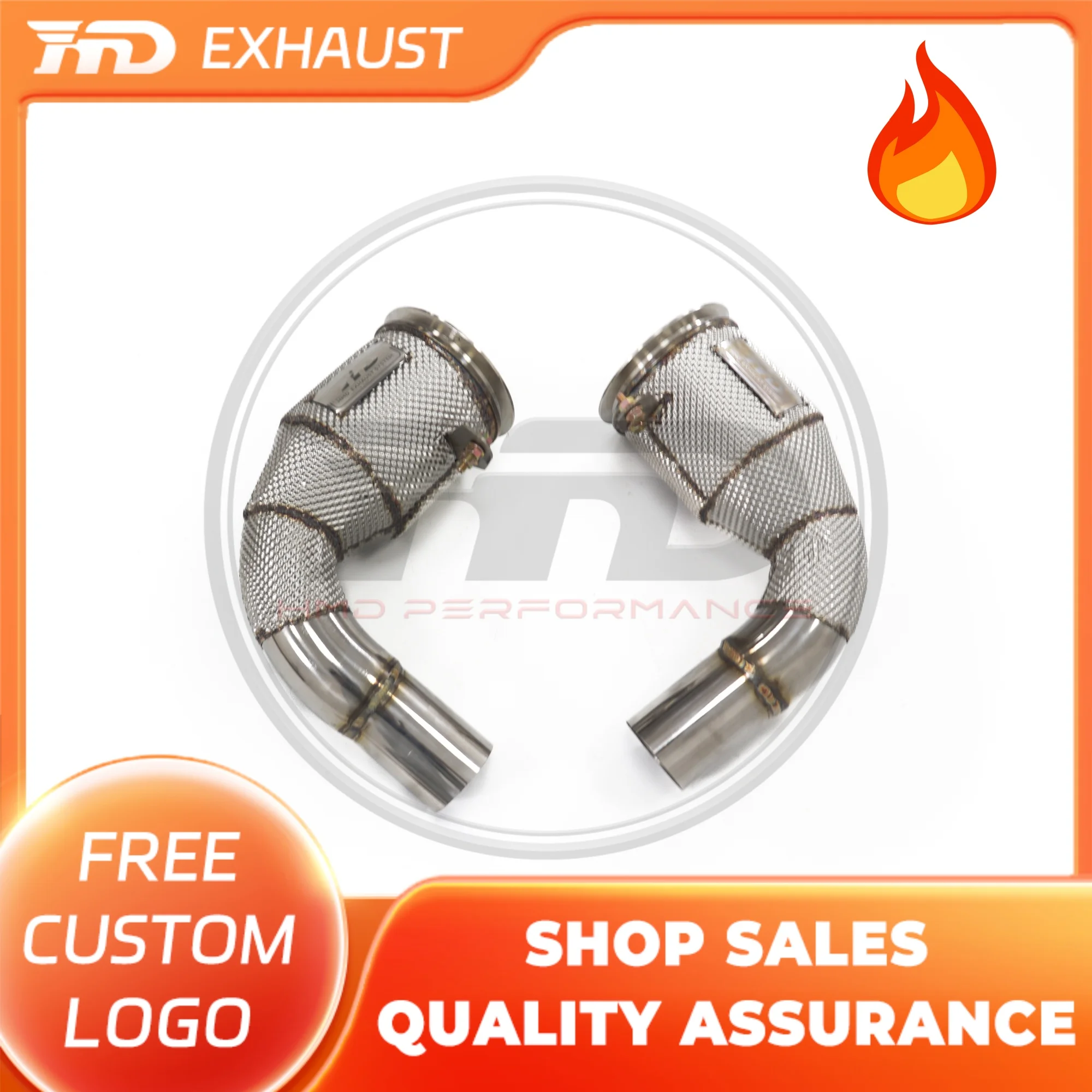 HMD Exhaust Manifold High Flow Downpipe for Porsche 911 992 Car Accessories Catalytic Converter Header Catless Pipe without OPF
HMD Exhaust Manifold High Flow Downpipe for Porsche 911 992 Car Accessories Catalytic Converter Header Catless Pipe without OPF