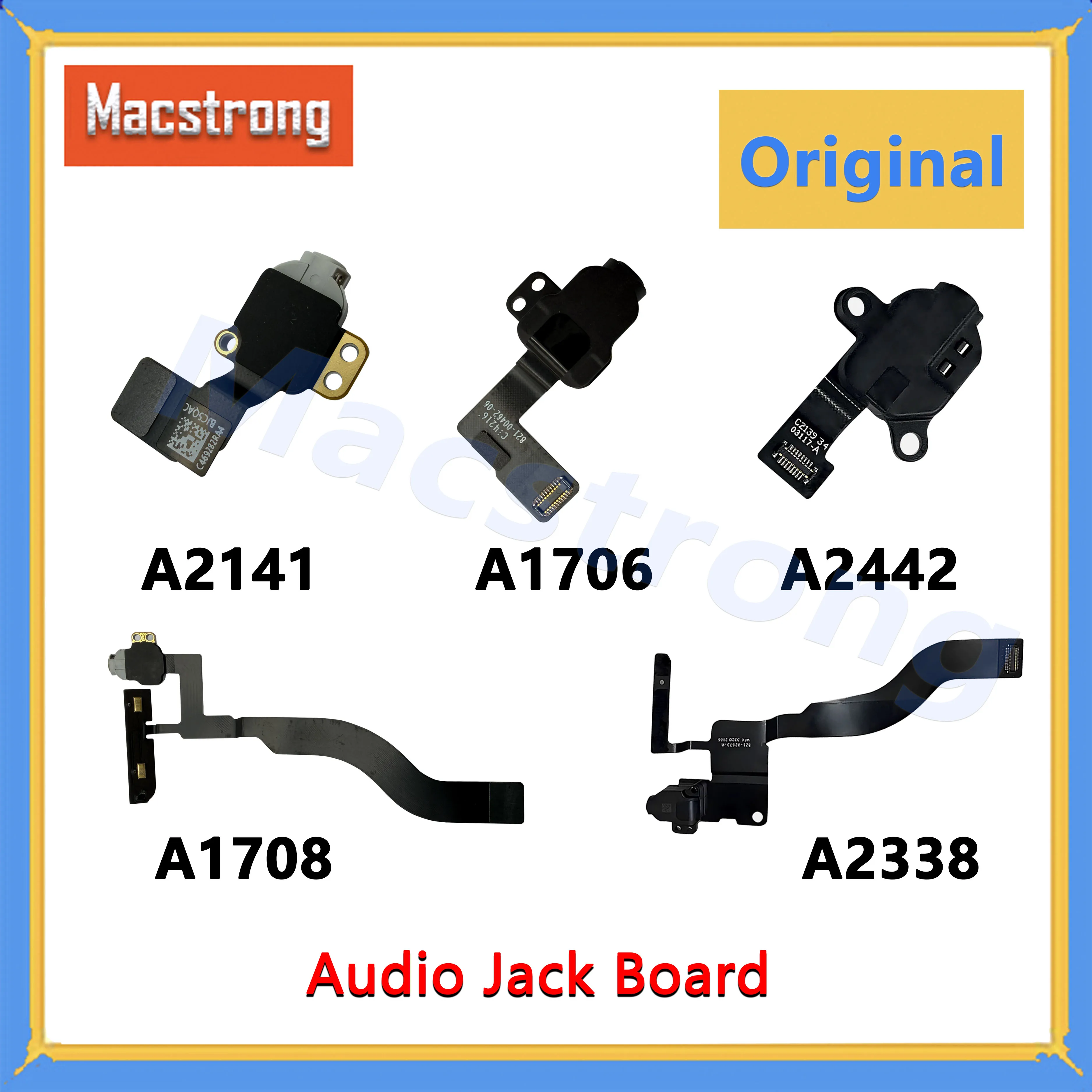 New Audio Jack Board For Macbook Pro 13" 14" 15" 16" A2442 A2485 A2289 A2338 A2141 A1706 A1989 A2779 Headphone Audio Jack Board
New Audio Jack Board For Macbook Pro 13" 14" 15" 16" A2442 A2485 A2289 A2338 A2141 A1706 A1989 A2779 Headphone Audio Jack Board