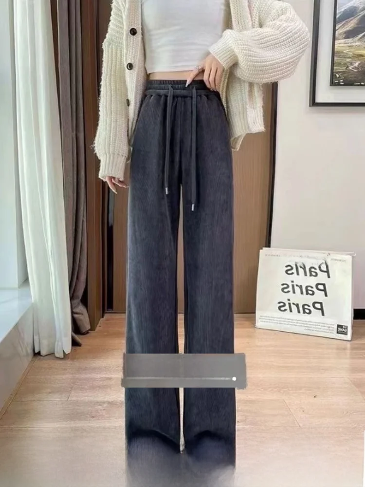 Thiened Fce Lined Straight Leg Casual Pants Women's Autumn Winter Wide Leg Pants High Waist Long Pants Commute Sle
Thiened Fce Lined Straight Leg Casual Pants Women's Autumn Winter Wide Leg Pants High Waist Long Pants Commute Sle
