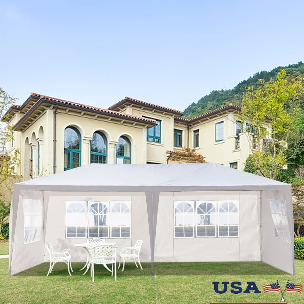 10X20 Outdoor Party Tent Waterproof Canopy with 4 Removable Sidewalls Wedding Events Backyard Market Shelter
10X20 Outdoor Party Tent Waterproof Canopy with 4 Removable Sidewalls Wedding Events Backyard Market Shelter