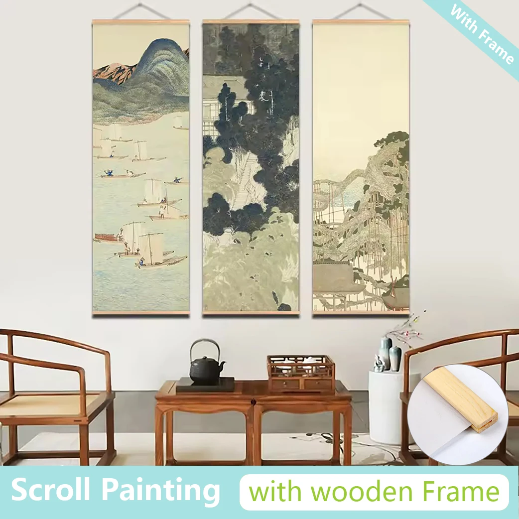 Japanese Ou-Mi Ukiyoe Scroll Print Poster Landscape Wall Art Pictures Living Room Vintage Painting Farmhouse Home Decor
Japanese Ou-Mi Ukiyoe Scroll Print Poster Landscape Wall Art Pictures Living Room Vintage Painting Farmhouse Home Decor