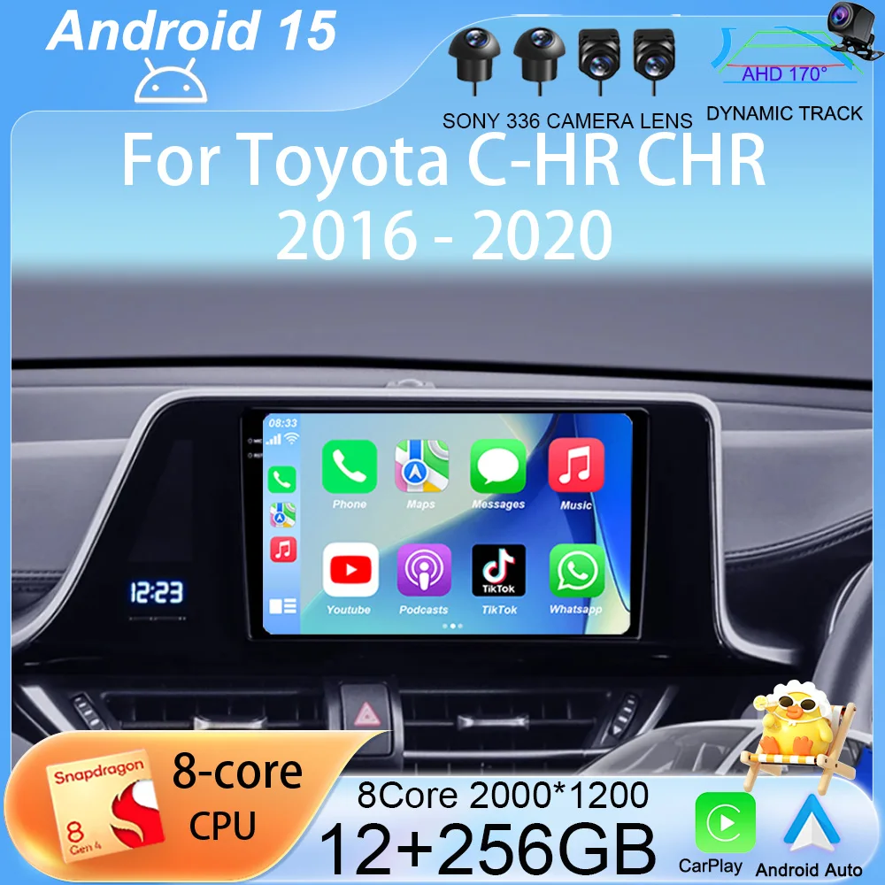 Android 15 For Toyota C-HR CHR 2016 - 2020 RHD Car Radio Multimedia Video Player GPS Navigation WIFI 4G DSP AutoRadio NO DVD
Android 15 For Toyota C-HR CHR 2016 - 2020 RHD Car Radio Multimedia Video Player GPS Navigation WIFI 4G DSP AutoRadio NO DVD