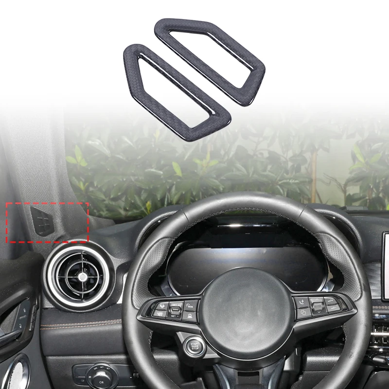 Наклейки-накладки из настоящего карбона на рамку воздуховода кондиционера на передней стойке для Alfa Romeo Tonale 2022-2024, автомобильные аксессуары
Наклейки-накладки из настоящего карбона на рамку воздуховода кондиционера на передней стойке для Alfa Romeo Tonale 2022-2024, автомобильные аксессуары