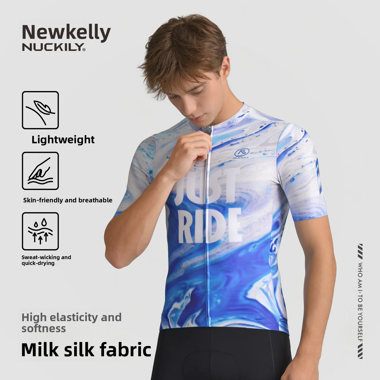 Nuckily Men's Cycling Jersey FLOWCOLOR Series 130g Milk Silk Fabric Quick Dry Breathable Short/Long Sleeve Road Bike Shirt with
Nuckily Men's Cycling Jersey FLOWCOLOR Series 130g Milk Silk Fabric Quick Dry Breathable Short/Long Sleeve Road Bike Shirt with