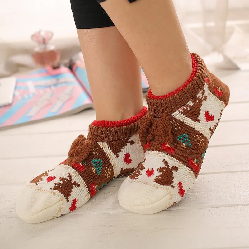 Women's Soft Sole Slipper Socks with Grippers Thick Warm Cozy Home Socks Cable Knitted Non-slip Fluffy Winter House Bedroom Sock
Women's Soft Sole Slipper Socks with Grippers Thick Warm Cozy Home Socks Cable Knitted Non-slip Fluffy Winter House Bedroom Sock