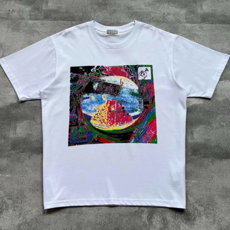 White Neon-painted Earth Print Cavempt Tshirt Breathable Beach Men's Women's Casual Loose C.E Short-sleeved T-shirt
White Neon-painted Earth Print Cavempt Tshirt Breathable Beach Men's Women's Casual Loose C.E Short-sleeved T-shirt