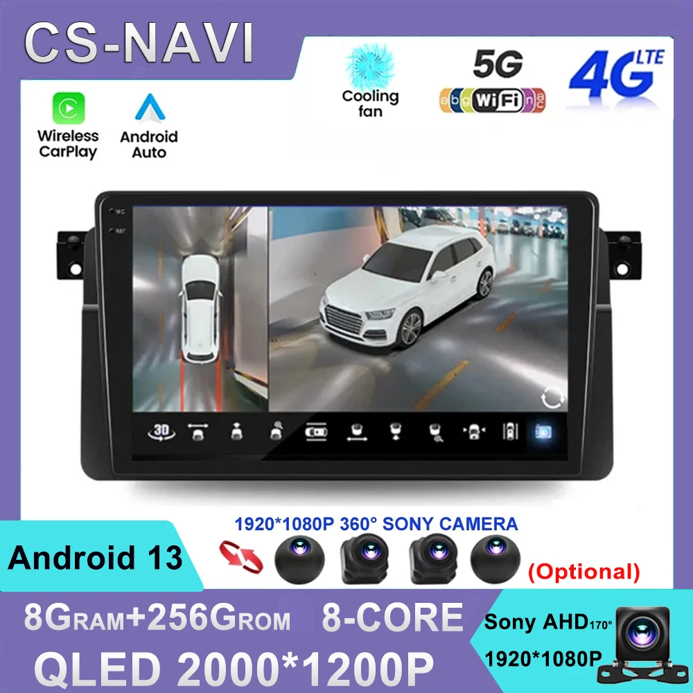 For BMW E46 M3 318/320/325/330/335 1998-2006 2Din 4G Android 13 Car Radio Multimedia Video Player Navigation GPS Carplay WIFI
For BMW E46 M3 318/320/325/330/335 1998-2006 2Din 4G Android 13 Car Radio Multimedia Video Player Navigation GPS Carplay WIFI