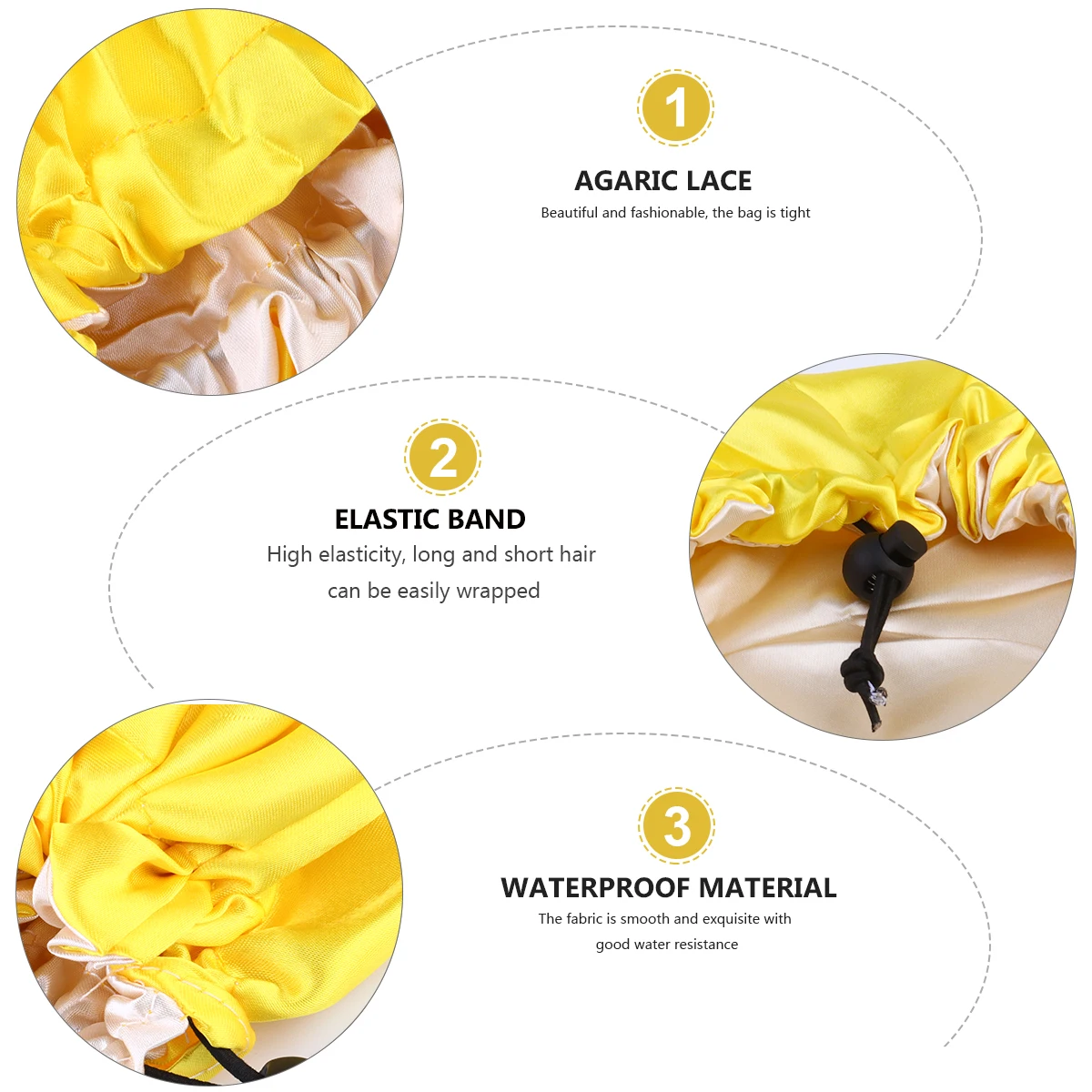 3pcs Kids Sleep Caps Elastic Satin Adjustable Hair Hats For Bath Shower Children 2-7 Years Old Yellow Sky Blue Pink
3pcs Kids Sleep Caps Elastic Satin Adjustable Hair Hats For Bath Shower Children 2-7 Years Old Yellow Sky Blue Pink