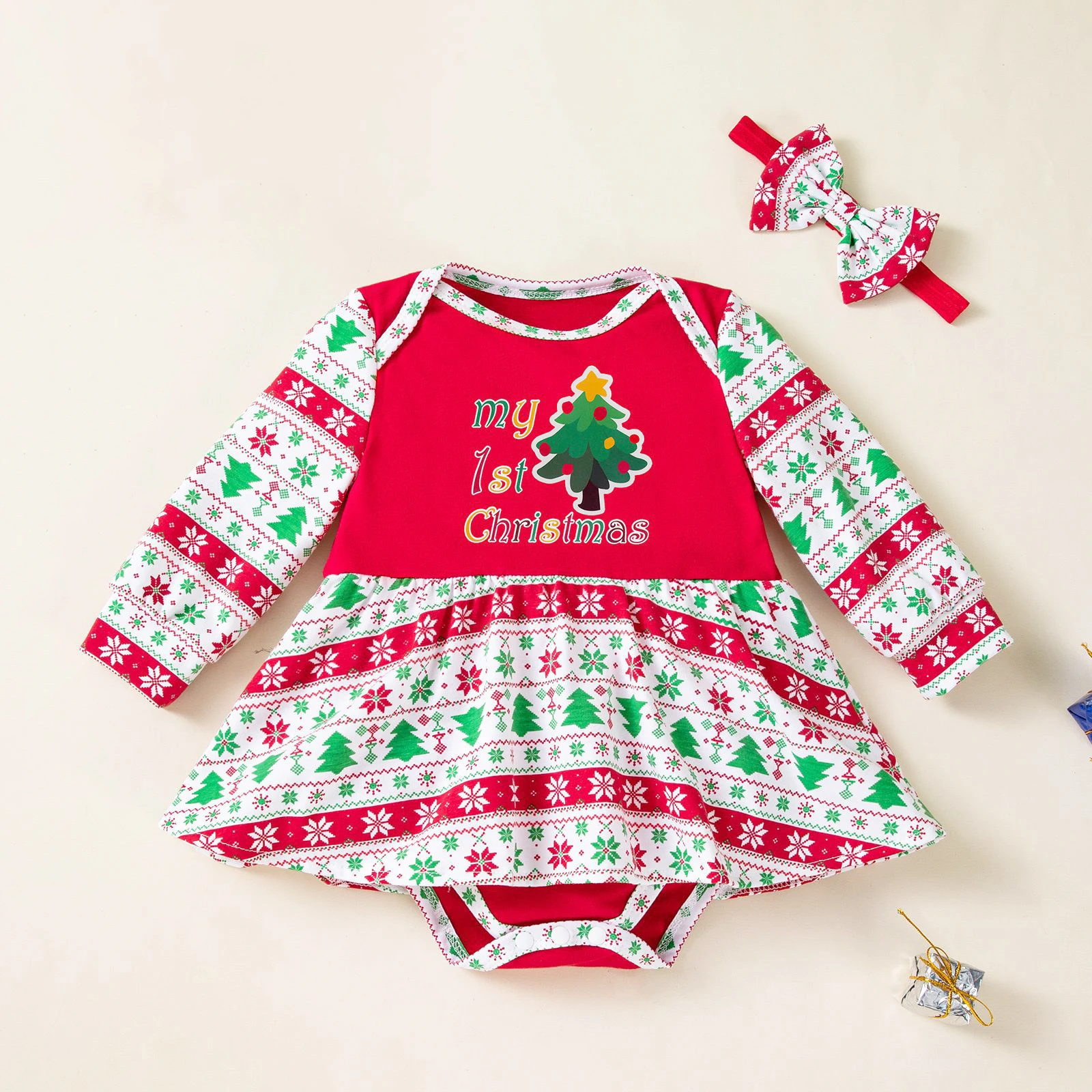 Рождественская елка для младенцев, рождественский наряд, первое рождественское платье с длинными рукавами, комбинезон с повязкой на голову, праздничная одежда для маленьких девочек, подарок на Новый год
Рождественская елка для младенцев, рождественский наряд, первое рождественское платье с длинными рукавами, комбинезон с повязкой на голову, праздничная одежда для маленьких девочек, подарок на Новый год