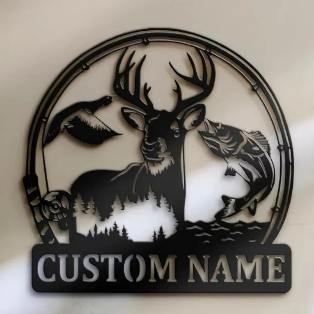 Unrivaled Unique Tailored Black Metal Deer & Fish Wall Decor. Personalized Family Name, Rustic Iron, Simple Install, No Power.
Unrivaled Unique Tailored Black Metal Deer & Fish Wall Decor. Personalized Family Name, Rustic Iron, Simple Install, No Power.