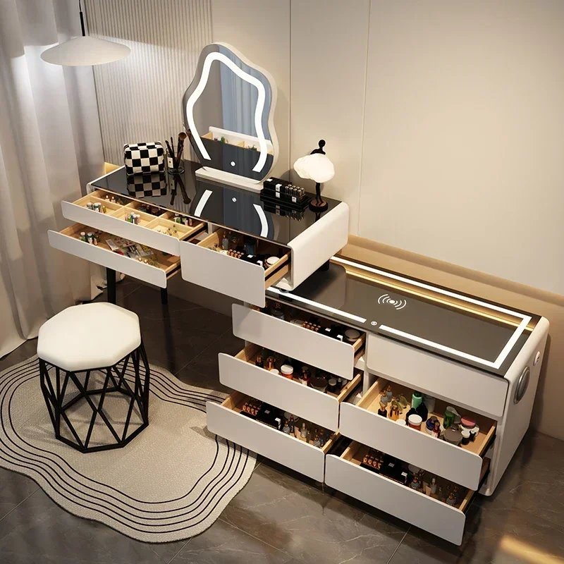 Hot Salesdresser Cream Wind All Solid Wood Master Bedroom Intelligent Wireless Charging Modern Simple Closet One Makeup Table
Hot Salesdresser Cream Wind All Solid Wood Master Bedroom Intelligent Wireless Charging Modern Simple Closet One Makeup Table